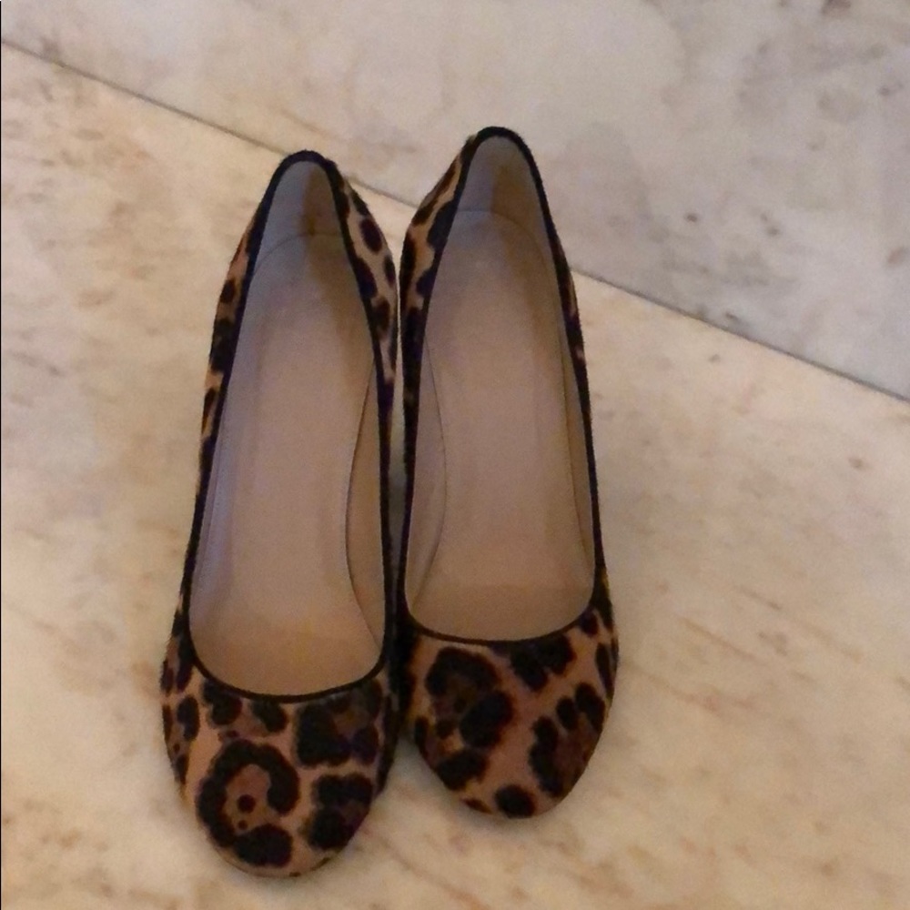 Leopard block heel from jcrew